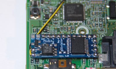 Bend wires under board