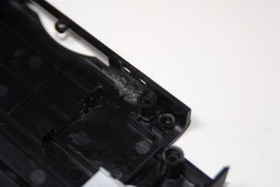 Plastic crescent removed