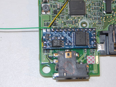 Solder LED wire to board