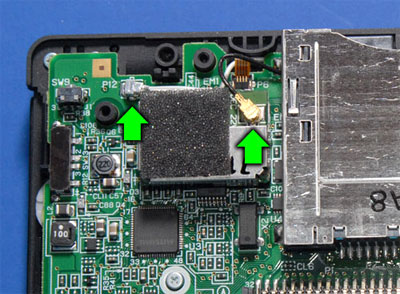 Disconnect antenna and microphone wires