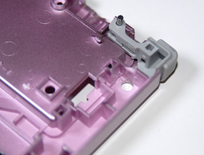 Screw standoff removed