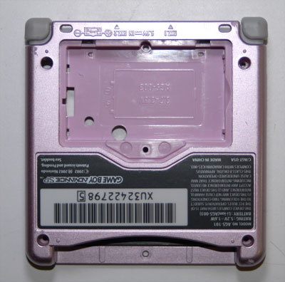Battery compartment hole after drilling