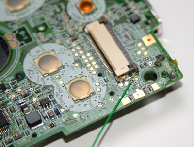 Solder wire to DL2