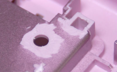 Remove two square standoffs