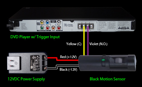 Black Motion Sensor Wiring Diagram