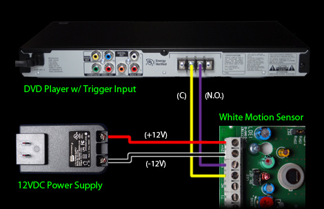 White Motion Sensor Wiring Diagram